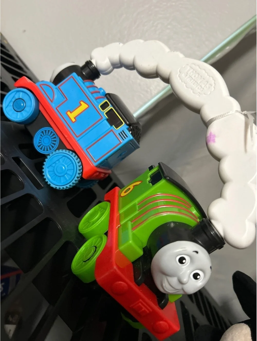 Thomas & Friends Talking Train Set - Thomas and Percy with Connecting Smoke